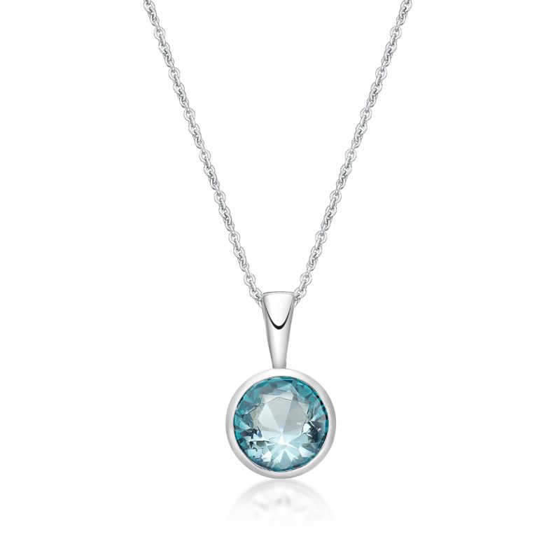 Picture of MARCH       , 5mm BEZEL PENDANT with CHAIN